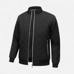 Relaxed-Fit Quilted Fleece-Lined Winter Jacket for Men