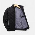 Relaxed-Fit Quilted Fleece-Lined Winter Jacket for Men