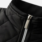 Relaxed-Fit Quilted Fleece-Lined Winter Jacket for Men