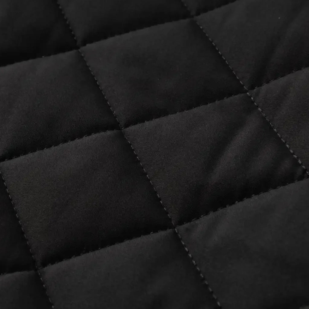 Relaxed-Fit Quilted Fleece-Lined Winter Jacket for Men