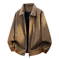 Relaxed-Fit Vintage Wash Bomber Jacket for Men