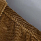 Relaxed Fleece-Lined Corduroy Shacket Jacket for Men
