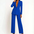 Sapphira | Women's Tailored Wide-Leg Blazer and Trouser Suit