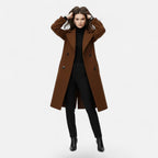 Selena | Women's Double-Breasted Structured Slim Coat