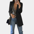 Serena | Women's Long-Line Minimalist Slim-Fit Blazer