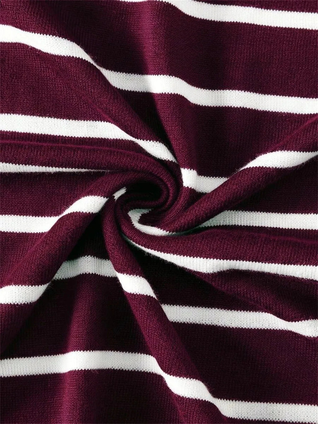 Short-Sleeve Striped Knit T-Shirt with Round Neck for Men