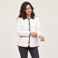 Simone | Women's Quilted Jacket with Corduroy Collar