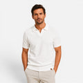 Slim Fit Breathable Lightweight Knit Polo for Men