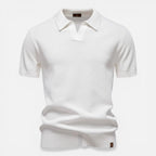 Slim Fit Breathable Lightweight Knit Polo for Men