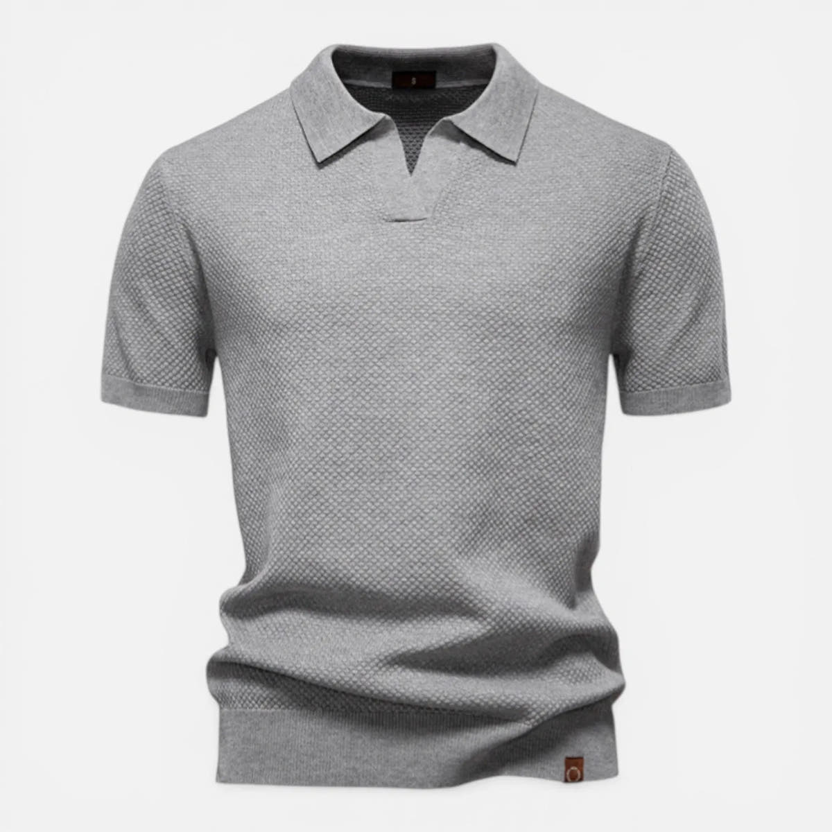 Slim Fit Breathable Lightweight Knit Polo for Men