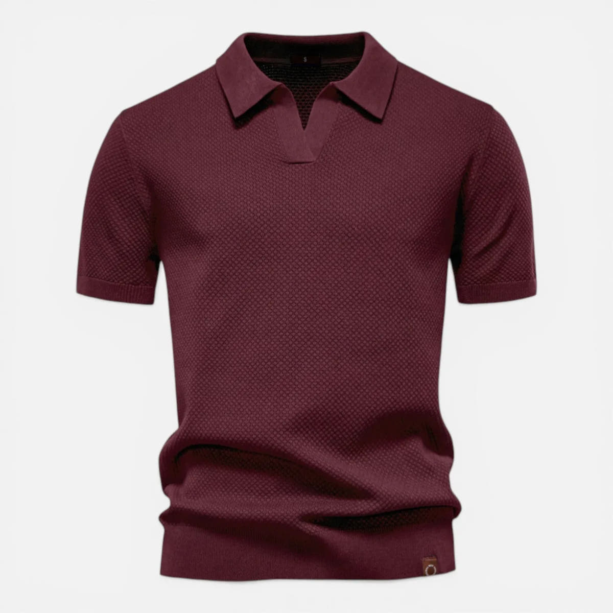 Slim Fit Breathable Lightweight Knit Polo for Men