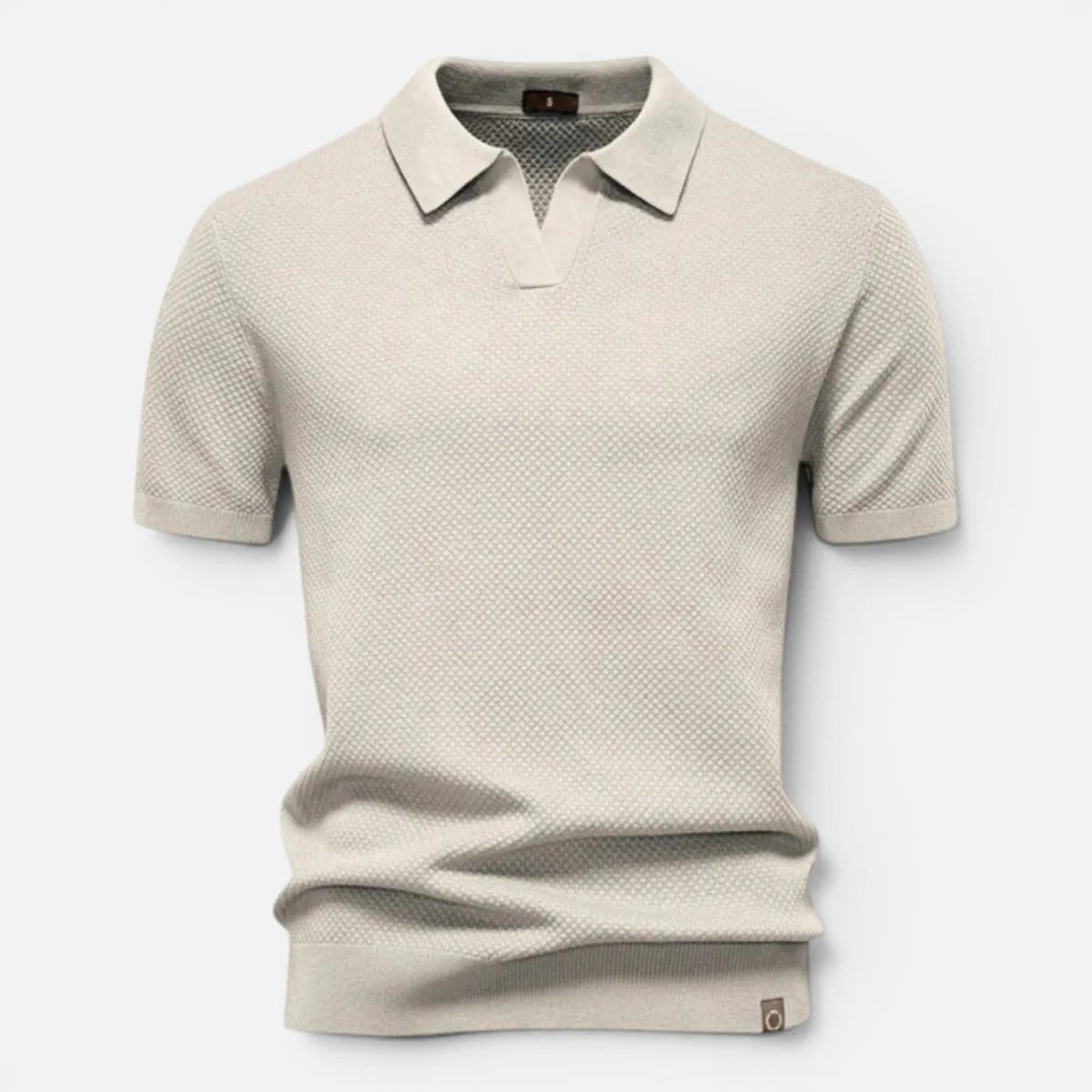 Slim Fit Breathable Lightweight Knit Polo for Men