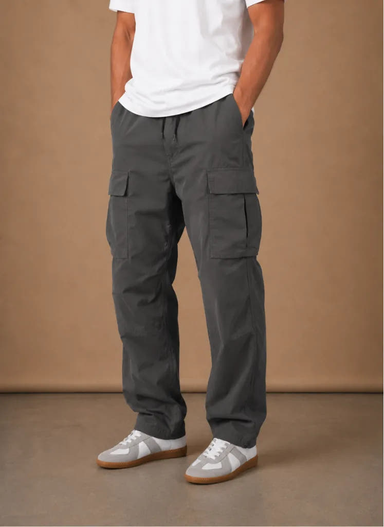 Straight-Leg Relaxed Utility Cargo Pants for Men