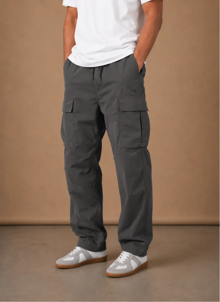 Straight-Leg Relaxed Utility Cargo Pants for Men