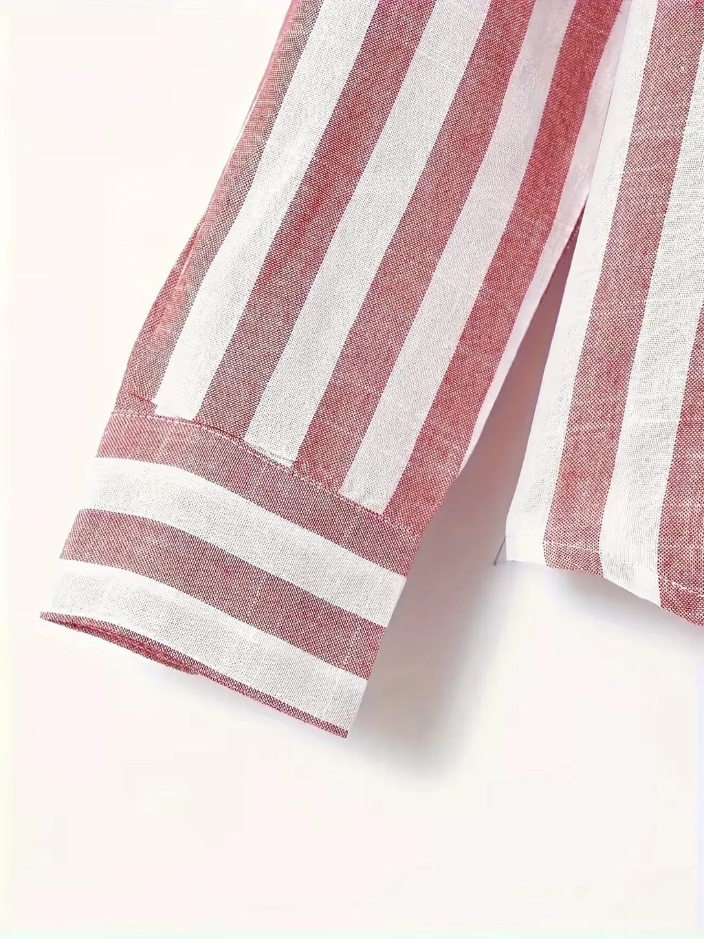Striped Lightweight Long Sleeve Button-Up Shirt for Men