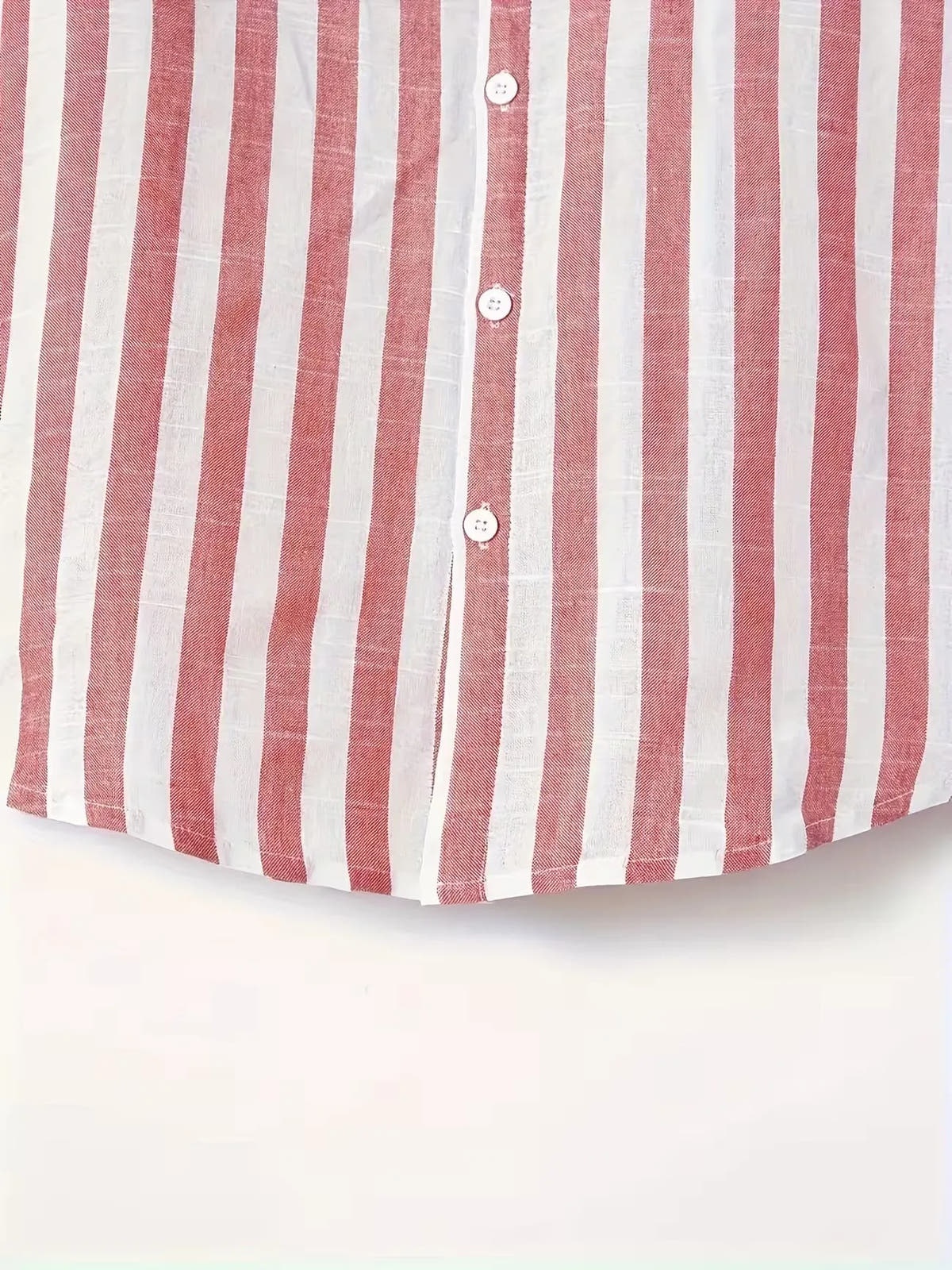 Striped Lightweight Long Sleeve Button-Up Shirt for Men