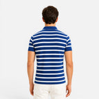 Striped Slim Fit Breathable Polo Shirt for Men