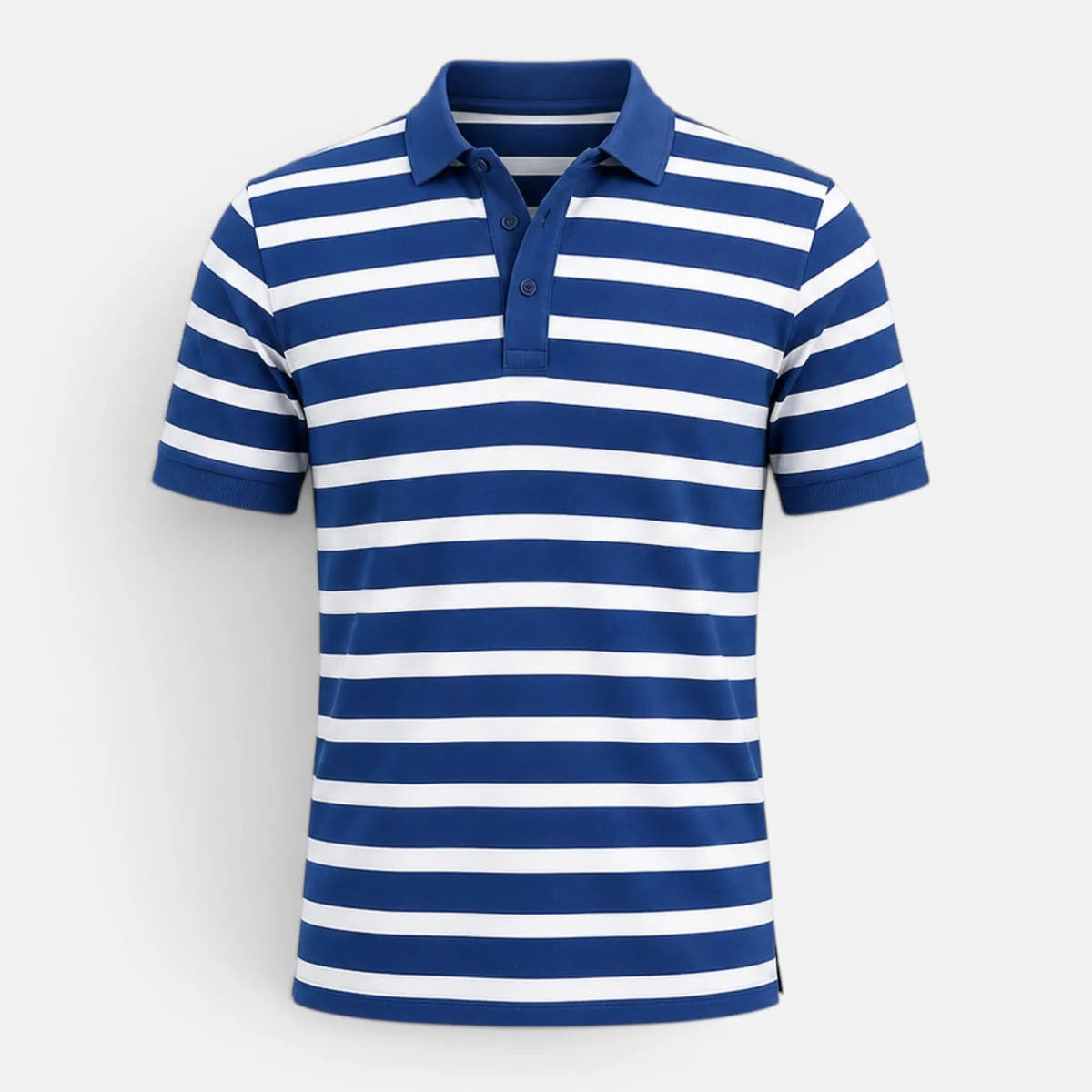 Striped Slim Fit Breathable Polo Shirt for Men
