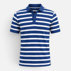 Striped Slim Fit Breathable Polo Shirt for Men