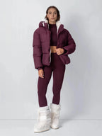 Talia | Women's Short Puffer Jacket with Faux Fur Lining