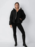 Talia | Women's Short Puffer Jacket with Faux Fur Lining