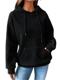 Thea | Women's Long-Sleeve Kangaroo-Pocket Pullover Hoodie