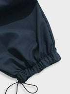 Wide-Leg Cargo Trousers with Toggle Cuffs for Men