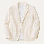 Blazer with Notch Lapels and Front Pockets for Men