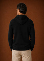 Soft-Touch Hooded Knitted Pullover Sweater for Men