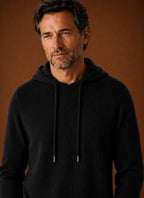 Soft-Touch Hooded Knitted Pullover Sweater for Men