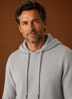 Soft-Touch Hooded Knitted Pullover Sweater for Men
