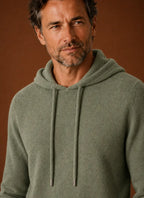 Soft-Touch Hooded Knitted Pullover Sweater for Men