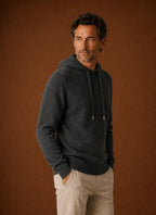 Soft-Touch Hooded Knitted Pullover Sweater for Men