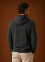 Soft-Touch Hooded Knitted Pullover Sweater for Men