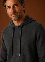 Soft-Touch Hooded Knitted Pullover Sweater for Men