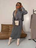 Celia | Women's Relaxed Fluid Jersey Knit Midi Dress
