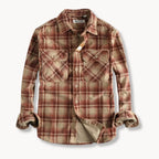Checked Flannel Shirt with Chest Pockets for Men