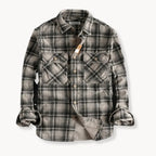 Checked Flannel Shirt with Chest Pockets for Men