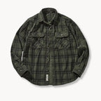 Checked Flannel Shirt with Chest Pockets for Men