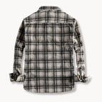 Checked Flannel Shirt with Chest Pockets for Men