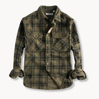 Checked Flannel Shirt with Chest Pockets for Men