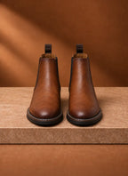 Chelsea Ankle Boots with Elastic Side Panels for Men