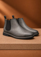 Chelsea Ankle Boots with Elastic Side Panels for Men