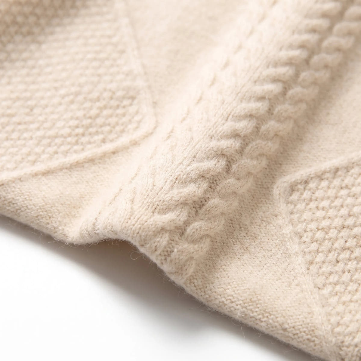 Christine | Women's Cable Knit Fitted Turtleneck Sweater