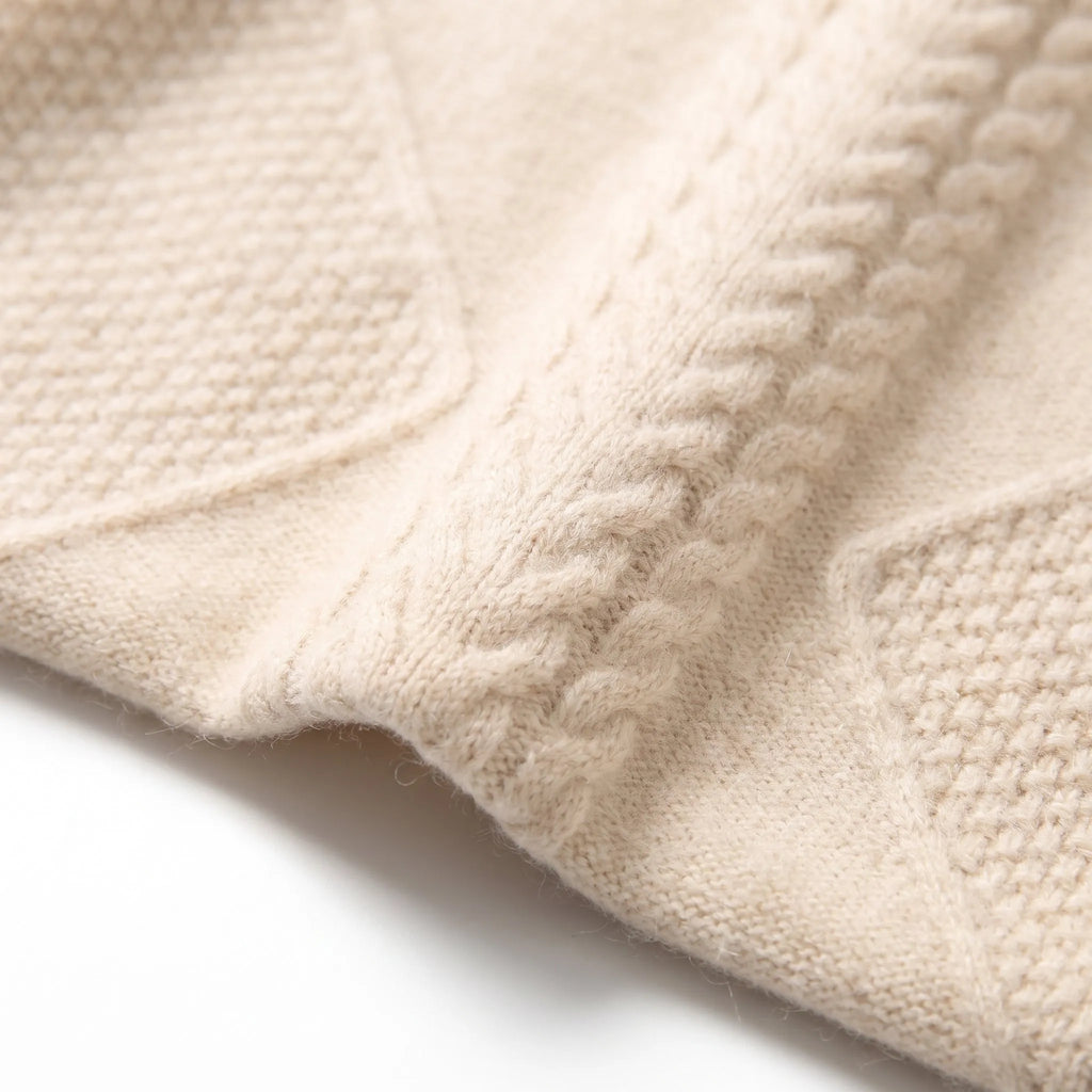 Christine | Women's Cable Knit Fitted Turtleneck Sweater