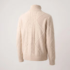 Christine | Women's Cable Knit Fitted Turtleneck Sweater