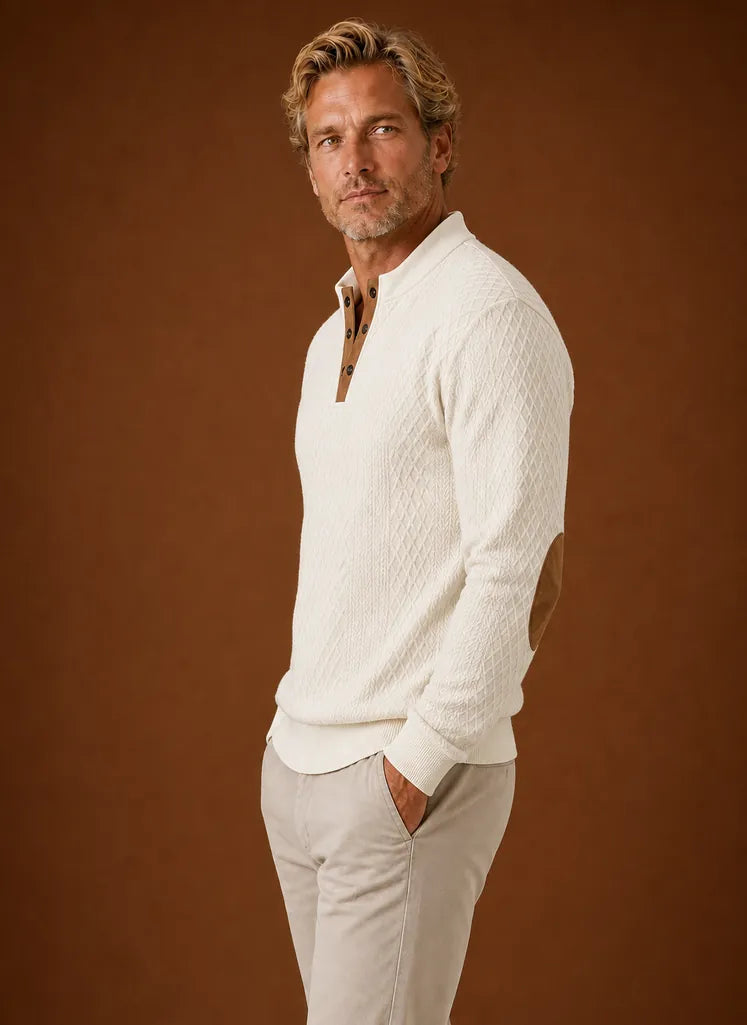 Classic Crewneck Layering Pullover Sweater for Men