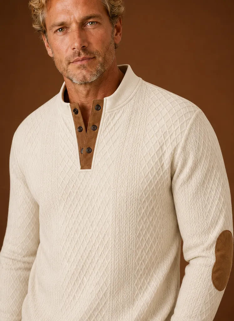 Classic Crewneck Layering Pullover Sweater for Men