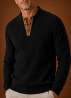 Classic Crewneck Layering Pullover Sweater for Men