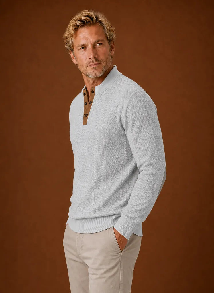 Classic Crewneck Layering Pullover Sweater for Men